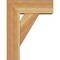 Ekena Millwork Traditional Block Rough Sawn Bracket w/ Offset Brace, Western Red Cedar, 6"W x 14"D x 18"H BKT0604X14X18TRA05RWR - alternate 3